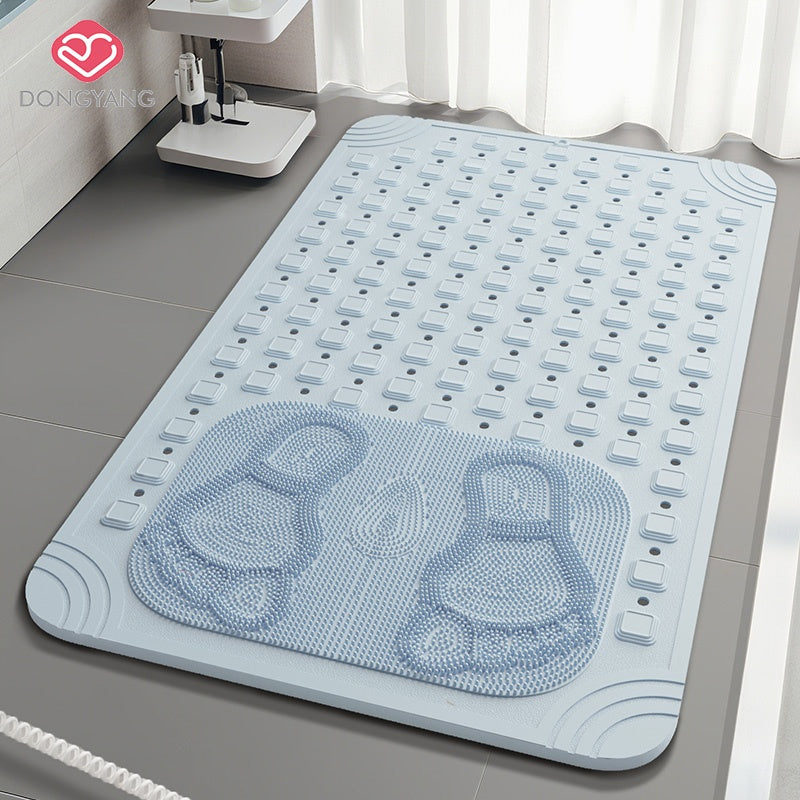 Tapis de salle de bain à ventouses avec zone de massage plantaire