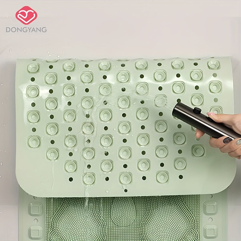 Tapis de salle de bain à ventouses avec zone de massage plantaire