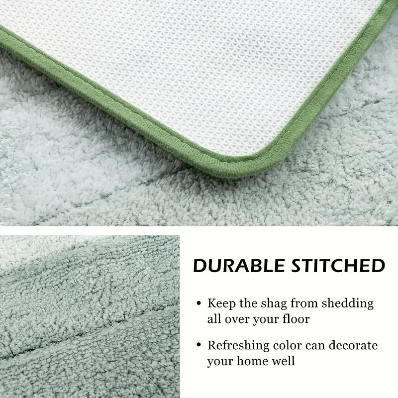 Tapis de salle de bain dégradé avec contour de WC, lot de 2