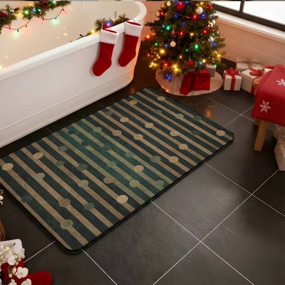 Tapis de salle de bain rayé, jusqu'à 120 cm