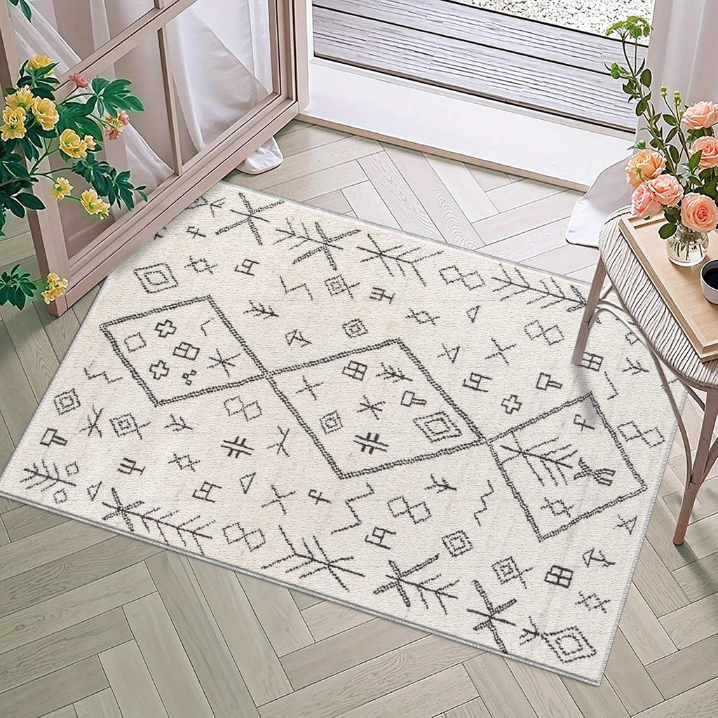 Tapis de sol plat à symboles berbères