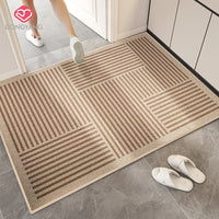 Tapis de sol tissé plat à bandes croisées, entrée et buanderie
